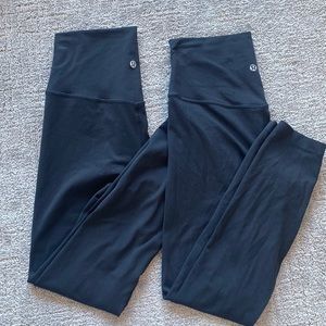 Bundle of lululemon align 25” leggings
